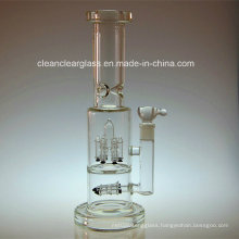 High Quality Thick Heavy Glass Smoking Pipe Water Pipe with Rocket Perc, for Wholesale